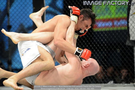 2012-04-21 Milano in the cage 2 - Mixed Martial Arts 0182 Leonardo Dauria-Vitor De Santana